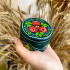 Hand Painted Wooden Candle Holder and Keepsake Green Box Set