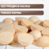 Set of 4 Wooden Half-Spheres 42 mm