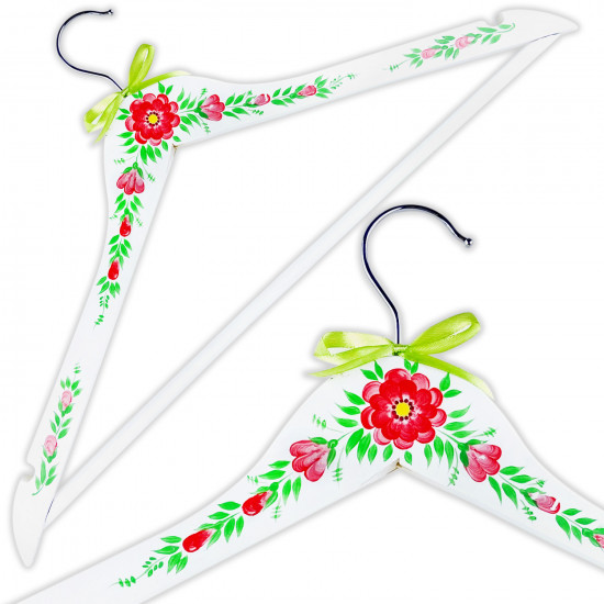 White Wooden Wedding Dress Hanger, Bride Hanger Wedding Gifts for Her, Wooden Bridesmaid Hangers