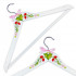 White Wooden Clothes Hanger with Hand Painted Strawberries