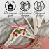 White Wooden Clothes Hanger with Hand Painted Strawberries