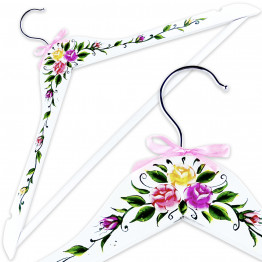 White Bridesmaid Hangers, Wedding Decorations, Bridesmaid Bride Dress Hanger