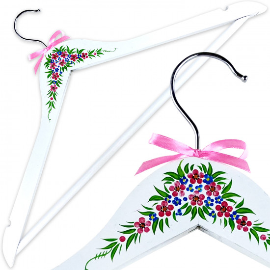 Hand-painted wooden hanger