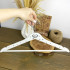 White Wooden Hanger for the Bride Dress or Groom Suit