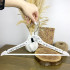 White Wooden Hanger for the Bride Dress or Groom Suit