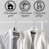 White Wooden Hanger for the Bride Dress or Groom Suit
