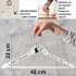 White Wooden Hanger for the Bride Dress or Groom Suit