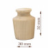 10 PCS Unfinished Wood Jars for DIY Projects, Arts and Crafts - Small Wooden Jars for Crafting, Wood Burning