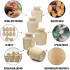 10 PCS Unfinished Wood Jars for DIY Projects, Arts and Crafts - Small Wooden Jars for Crafting, Wood Burning