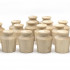10 PCS Unfinished Wood Jars for DIY Projects, Arts and Crafts - Small Wooden Jars for Crafting, Wood Burning