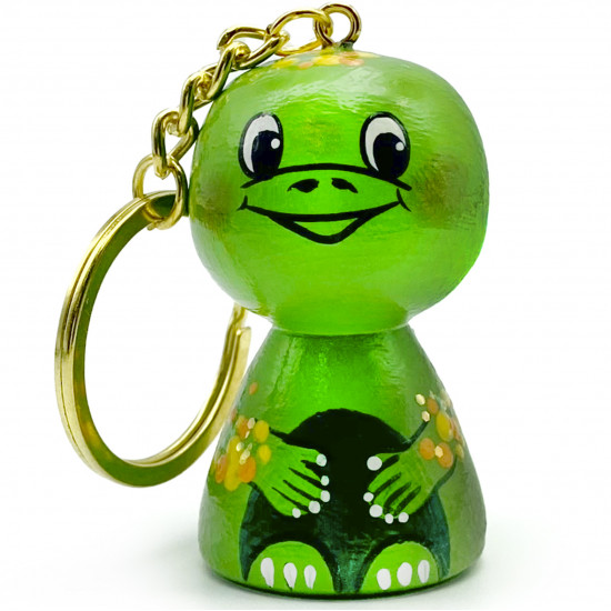 Wooden Dinosaur Keychain – Unique Souvenir for Keys and Backpacks