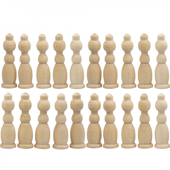 Wooden King Blanks 20 Pcs 