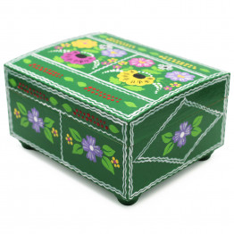 Hand-Painted Wooden Box «Yanov» medium — From the Collection «Polesskaya Skrynka»