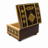 Krasa Rectangular Wooden Keepsake Box with Belarusian Straw Marquetry