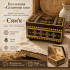 Siamya Rectangular Wooden Keepsake Box with Belarusian Straw Marquetry