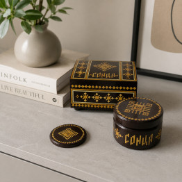Sontsa Gift Set with Belarusian Straw Marquetry, Salamyany Kod Collection