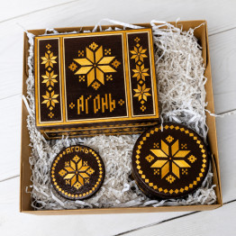 Agon Gift Set with Belarusian Straw Marquetry, Salamiany Kod Collection