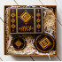 Krasa Gift Set with Belarusian Straw Marquetry, Salamyany Kod Collection