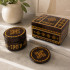 Siamya Gift Set with Belarusian Straw Marquetry, Salamyany Kod Collection