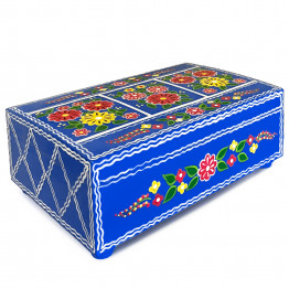 Yaselda Large Jewelry Box — Hand-Painted Wooden Keepsake from Polesskaya Skrynka Collection