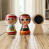 Wooden Female Figure Magnet Blank 2.4" for DIY Crafts
