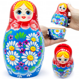 Money Bank Matryoshka Doll 6'' - Russian Nesting Dolls Money Saver Piggy Bank
