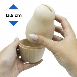2pcs Unpainted Piggy Bank Blank 5.3'' - Money Bank for DIY Projects, Arts and Crafts