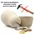 2pcs Unpainted Piggy Bank Blank 5.3'' - Money Bank for DIY Projects, Arts and Crafts