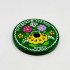 Round Magnet «Ogovo Painting» Green