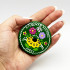 Round Magnet «Ogovo Painting» Green