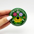 Round Magnet «Ogovo Painting» Green