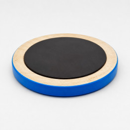 Blue Round Magnet with Floral Painting