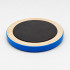 Blue Round Magnet with Floral Painting