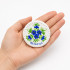 Hand-Painted Round Magnet "Belarus"
