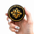 Agon Round Wooden Fridge Magnet with Belarusian Straw Marquetry
