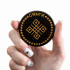 Siamya Round Wooden Fridge Magnet with Belarusian Straw Marquetry