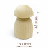 10pcs Unfinished Wooden Mushrooms to Paint Your Own Mushroom Figurines for Arts and Crafts