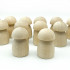 10pcs Unfinished Wooden Mushrooms to Paint Your Own Mushroom Figurines for Arts and Crafts