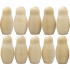 Unfinished Wooden Matryoshka 2×1 Inch – Set of 10 Peg Dolls Blank Figures for Painting