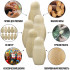 Unfinished Wooden Matryoshka 2×1 Inch – Set of 10 Peg Dolls Blank Figures for Painting