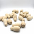 Unfinished Wooden Matryoshka 2×1 Inch – Set of 10 Peg Dolls Blank Figures for Painting