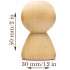 Blank wooden people pegs