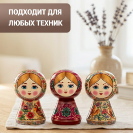 Wooden Craft Peg People Women Blanks 2.4" Unpainted 14 pcs