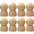 Blank wooden people pegs