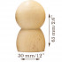 Blank wooden people pegs