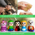 Alice in Wonderland Figurines Wooden Peg Dolls Set of 5 pcs