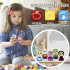 Alice in Wonderland Figurines Wooden Peg Dolls Set of 5 pcs
