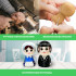 Wooden Figurine Set – Jewish Couple in Traditional Attire