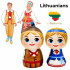 Wooden Figurine Set – Lithuanian Couple in Traditional Folk Costumes