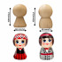 Wooden Figurine Set – Latvian Couple in Traditional Folk Costumes